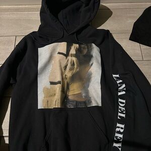 Lana Del Rey Portrait Hoodie size large as is condition